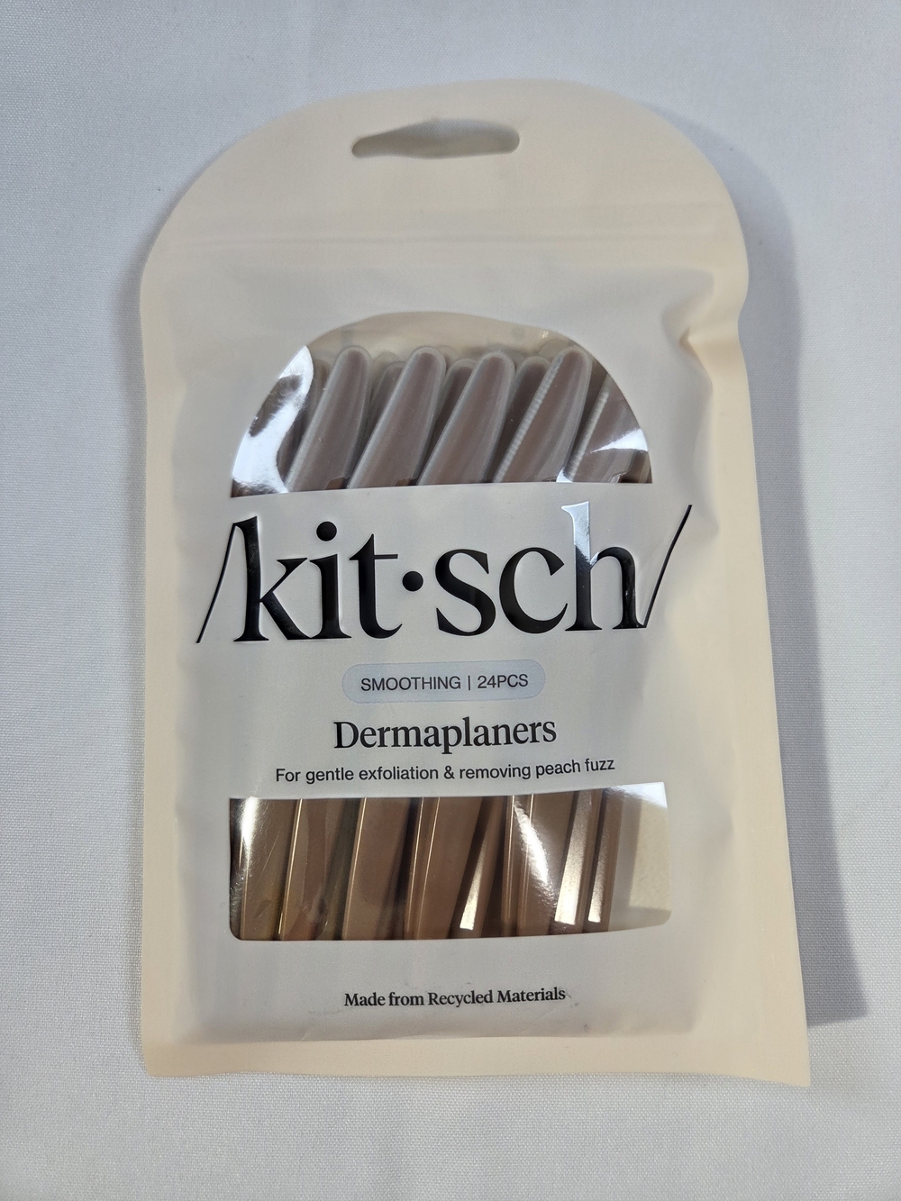 Kitsch Dermaplaners 24 Pack Stainless Steel Facial Exfoliation Peach Fuzz Remove